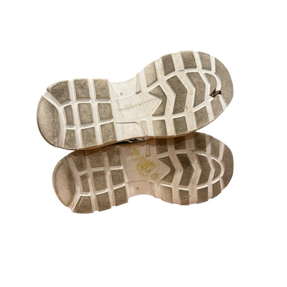 Alexander Mc Queen Mens Black Canvas High Top Sneakers - Picture 7 of 7